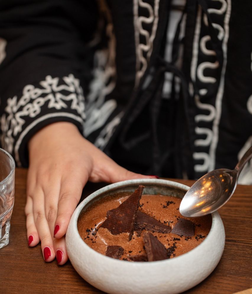 Mousse au chocolat noir et miso